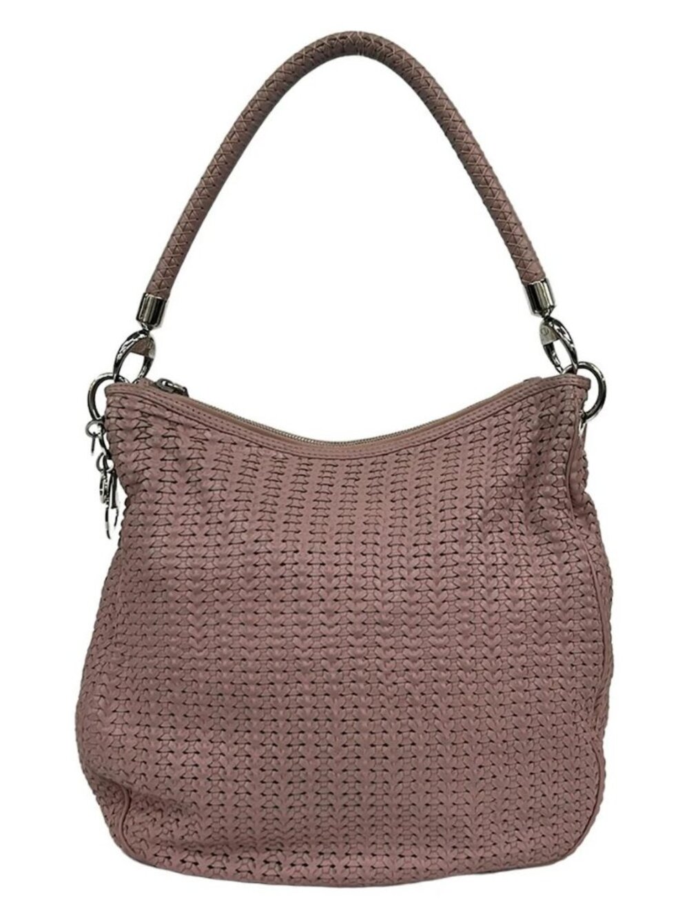 DIOR/ChristianDior - Light Pink Leather Shoulder Bag - Picture 13 of 16